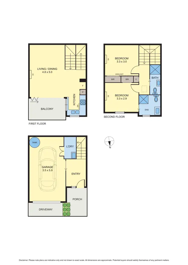 Floorplan of Homely townhouse listing, 65A Gadd Street, Northcote VIC 3070