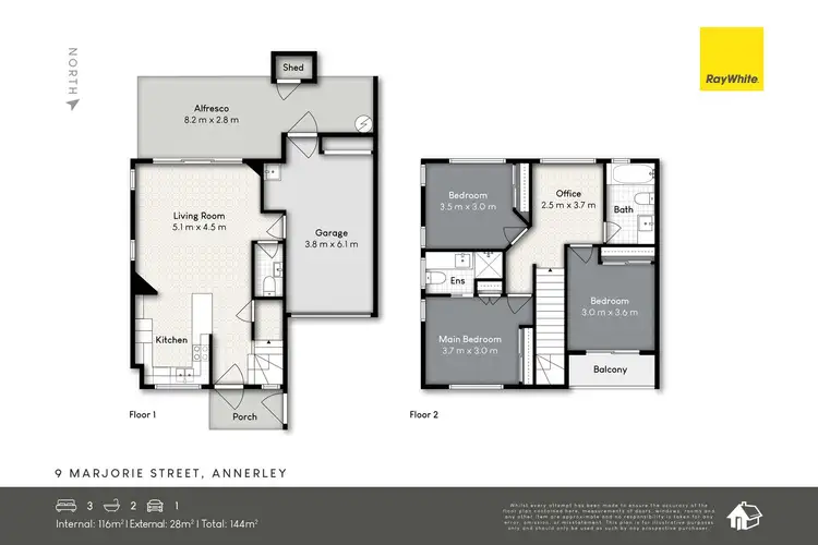 Floorplan of Homely townhouse listing, 9 Marjorie Street, Annerley QLD 4103