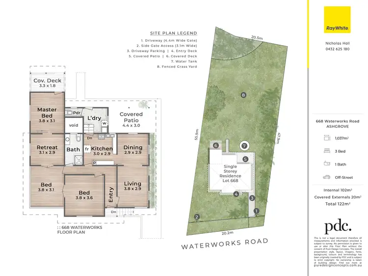 Floorplan of Homely house listing, 668 Waterworks Road, Ashgrove QLD 4060