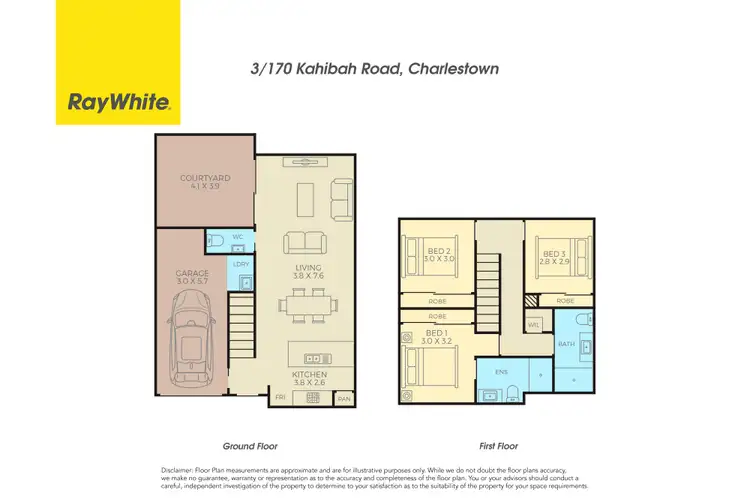 Floorplan of Homely townhouse listing, 3/170 Kahibah Road, Charlestown NSW 2290