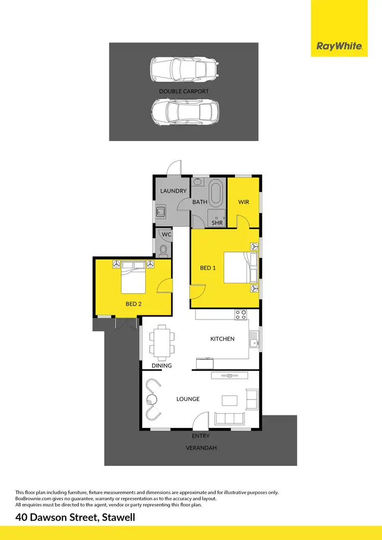 Floorplan of Homely house listing, 40 Dawson Street, Stawell VIC 3380