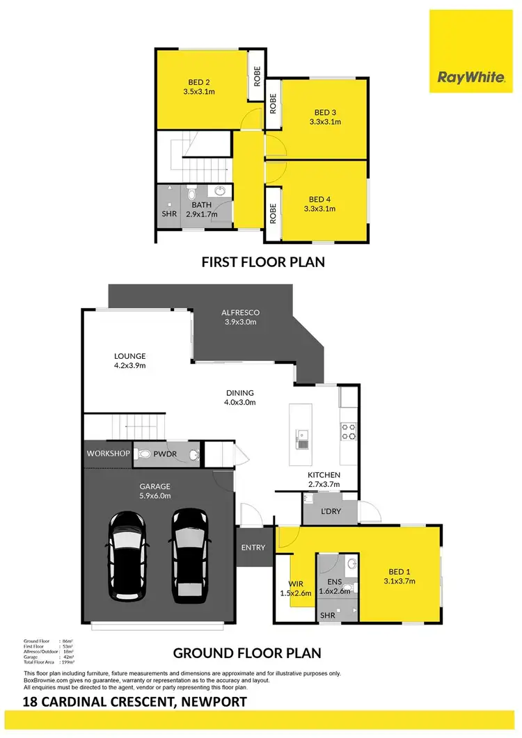 Floorplan of Homely house listing, 18 Cardinal Crescent, Newport QLD 4020