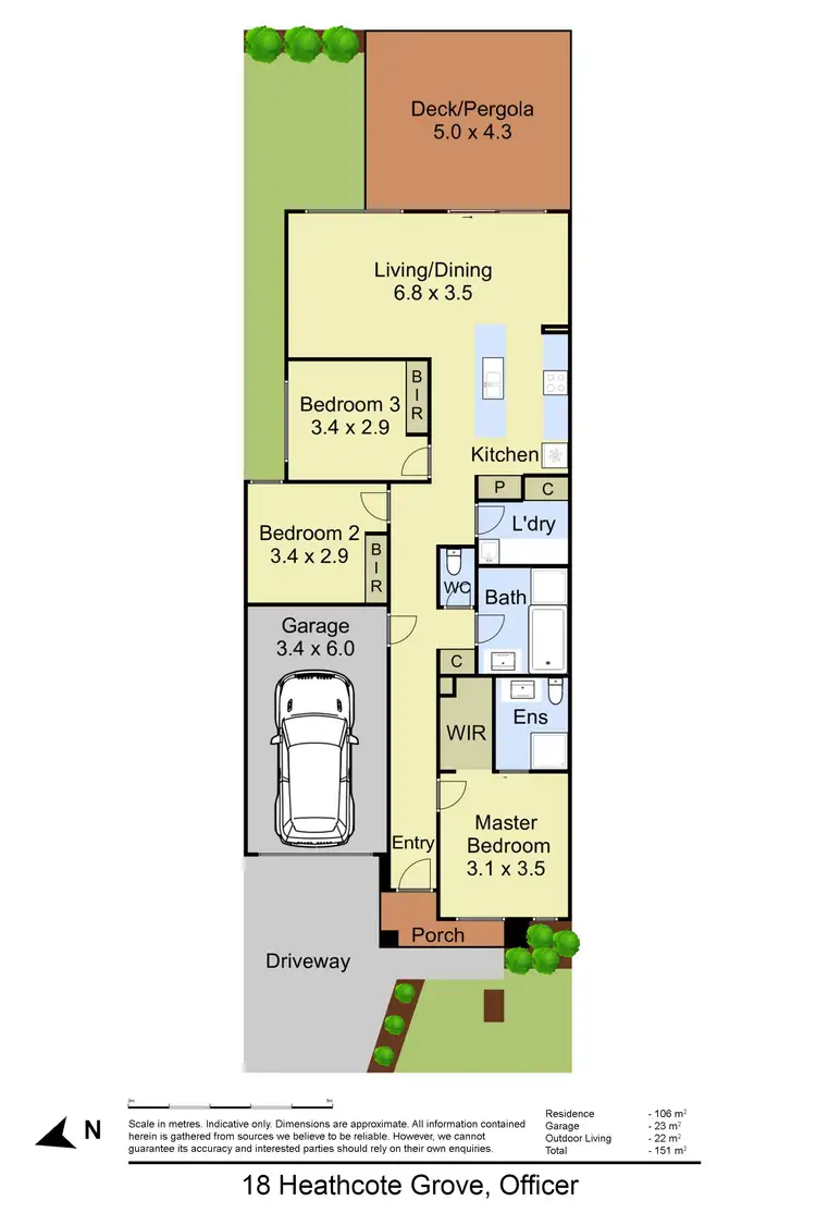 Floorplan of Homely house listing, 18 Heathcote Grove, Officer VIC 3809