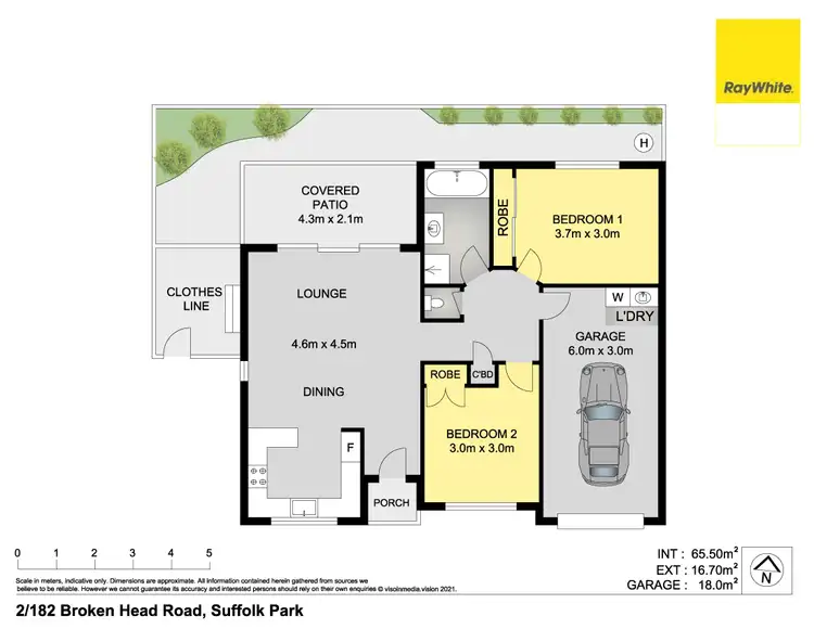 Floorplan of Homely unit listing, 2/182 Broken Head Road, Suffolk Park NSW 2481