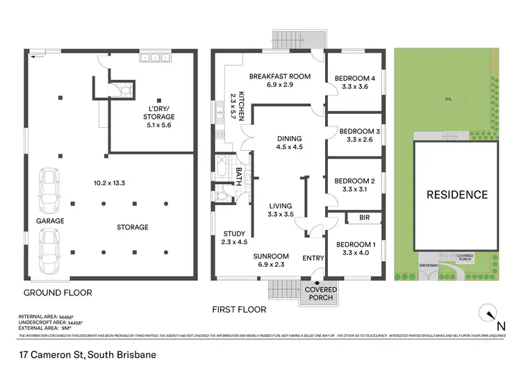 Floorplan of Homely house listing, 17 Cameron Street, South Brisbane QLD 4101