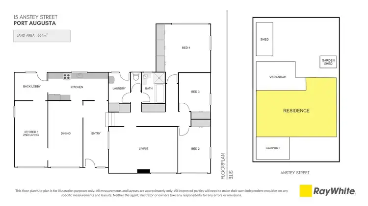 Floorplan of Homely house listing, 15 Anstey Street, Port Augusta SA 5700