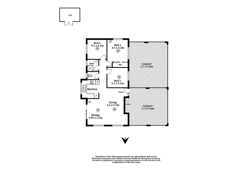 Floorplan of Homely house listing, 7 Pandora Close, Bentley Park QLD 4869