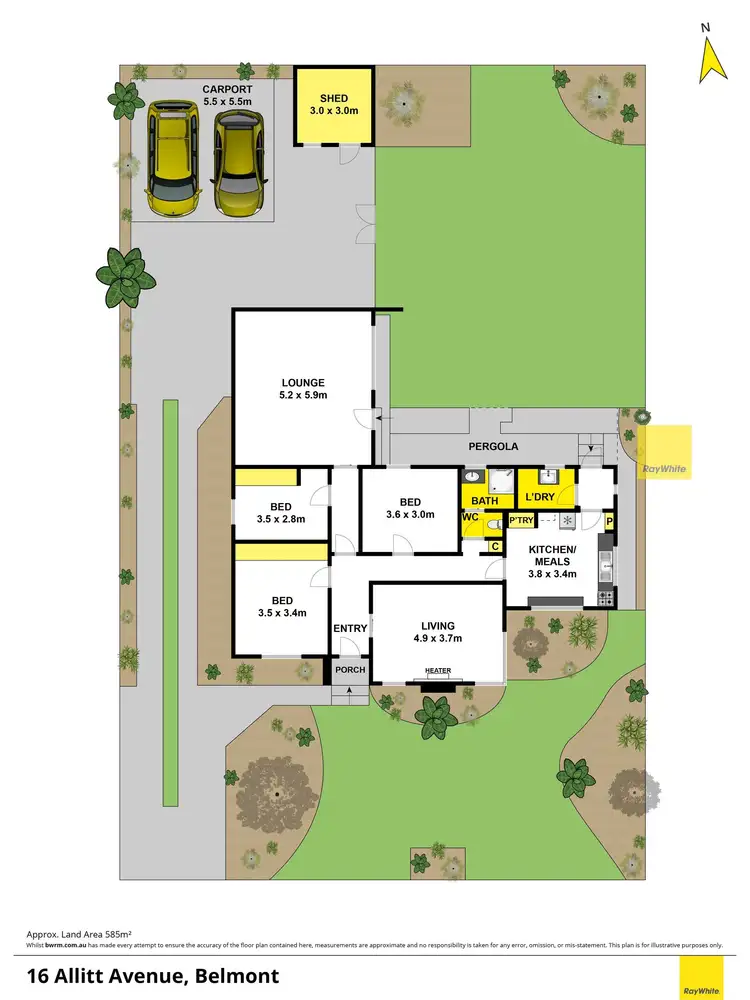Floorplan of Homely house listing, 16 Allitt Avenue, Belmont VIC 3216