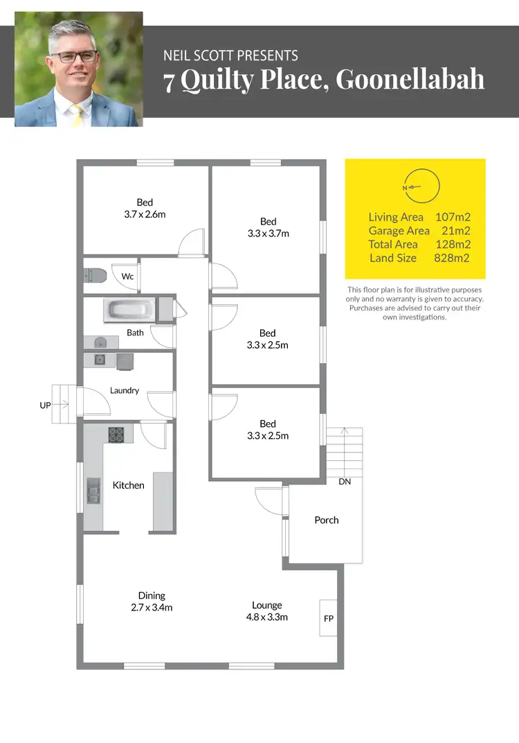 Floorplan of Homely house listing, 7 Quilty Place, Goonellabah NSW 2480