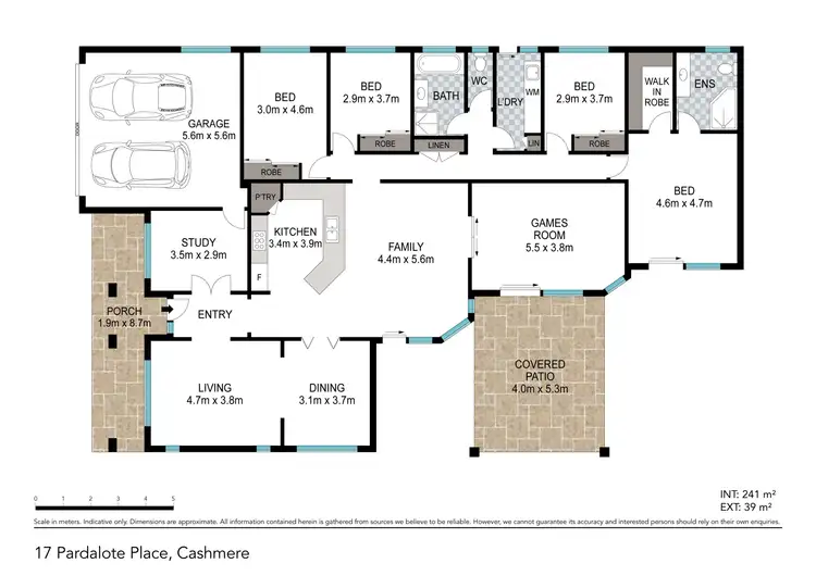 Floorplan of Homely house listing, 17 Pardalote Place, Cashmere QLD 4500