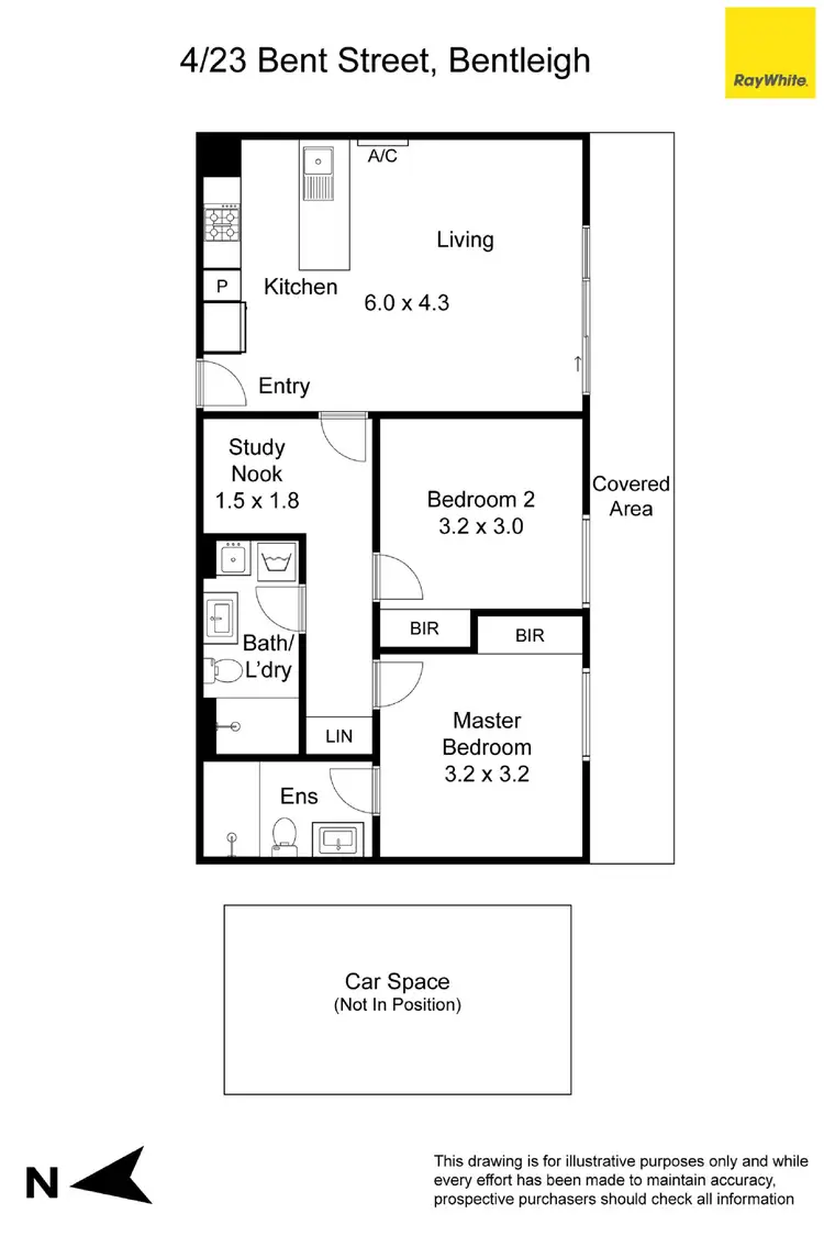 Floorplan of Homely apartment listing, 4/23 Bent Street, Bentleigh VIC 3204