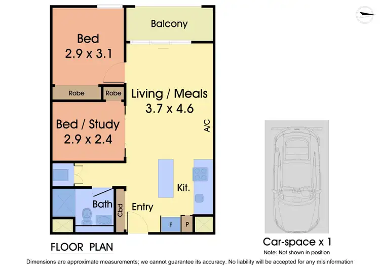 Floorplan of Homely apartment listing, 2607E/888 Collins Street, Docklands VIC 3008