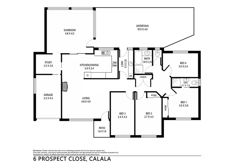 Floorplan of Homely house listing, 6 Prospect Close, Tamworth NSW 2340