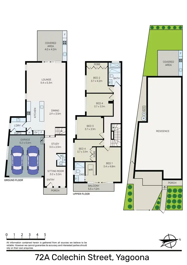 Floorplan of Homely semi-detached listing, 72A Colechin Street, Yagoona NSW 2199
