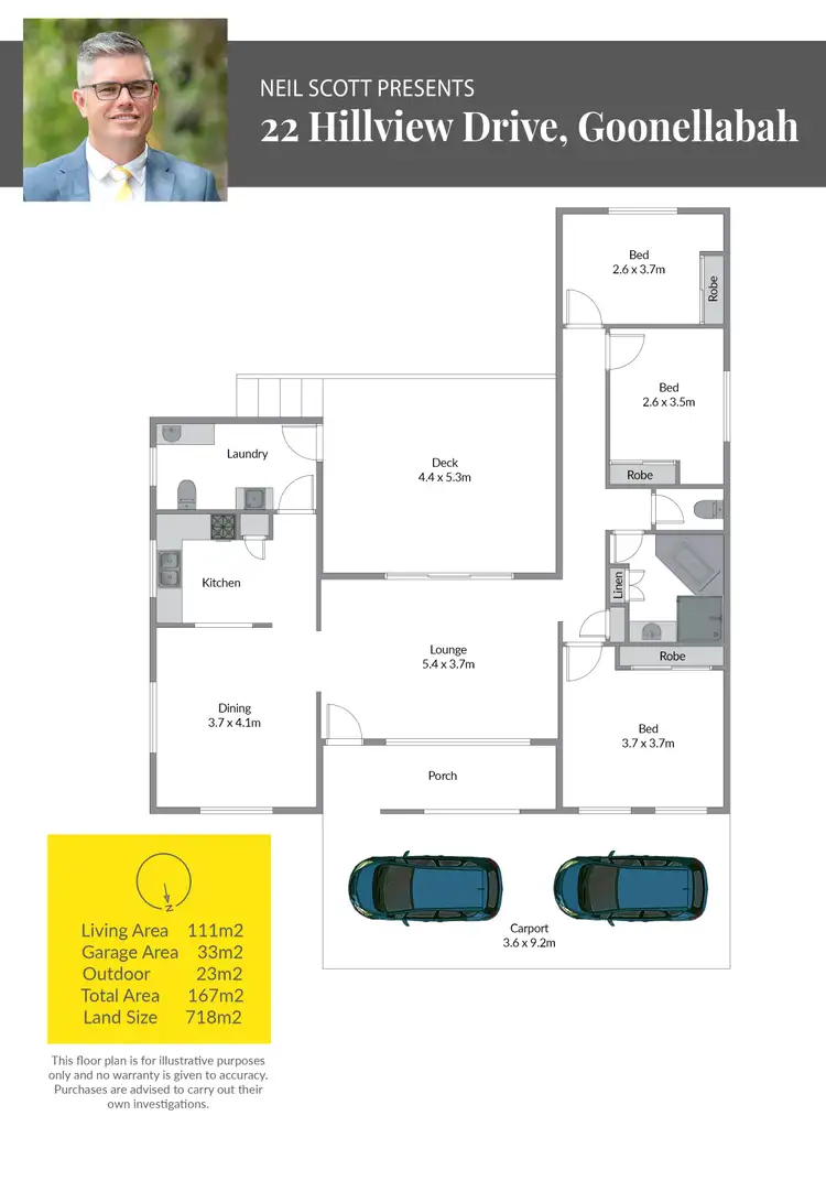 Floorplan of Homely house listing, 22 Hillview Drive, Goonellabah NSW 2480
