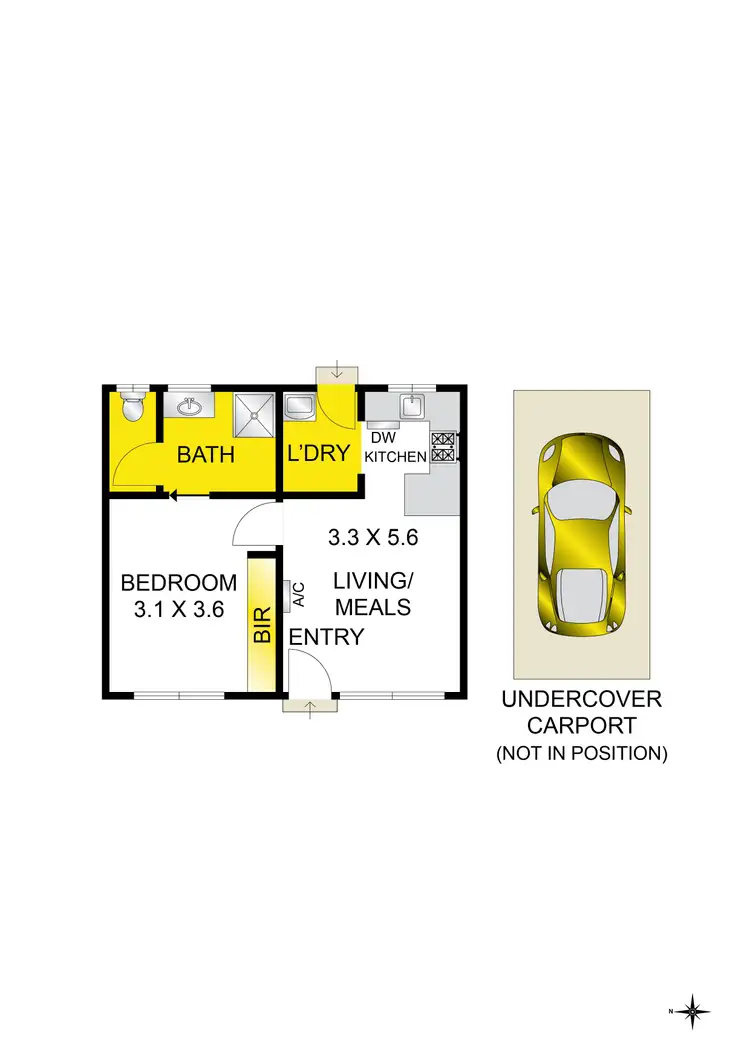 Floorplan of Homely unit listing, 4/2 Martin Street, Thomson VIC 3219