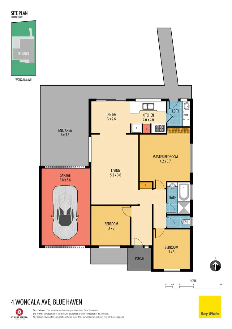Floorplan of Homely house listing, 4 Wongala Avenue, Blue Haven NSW 2262