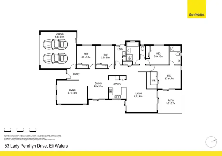 Floorplan of Homely house listing, 53 Lady Penrhyn Drive, Eli Waters QLD 4655