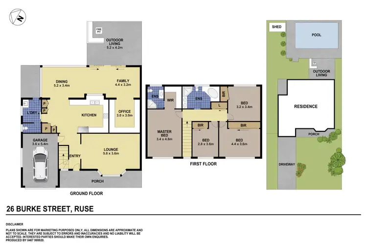Floorplan of Homely house listing, 26 Burke Street, Ruse NSW 2560