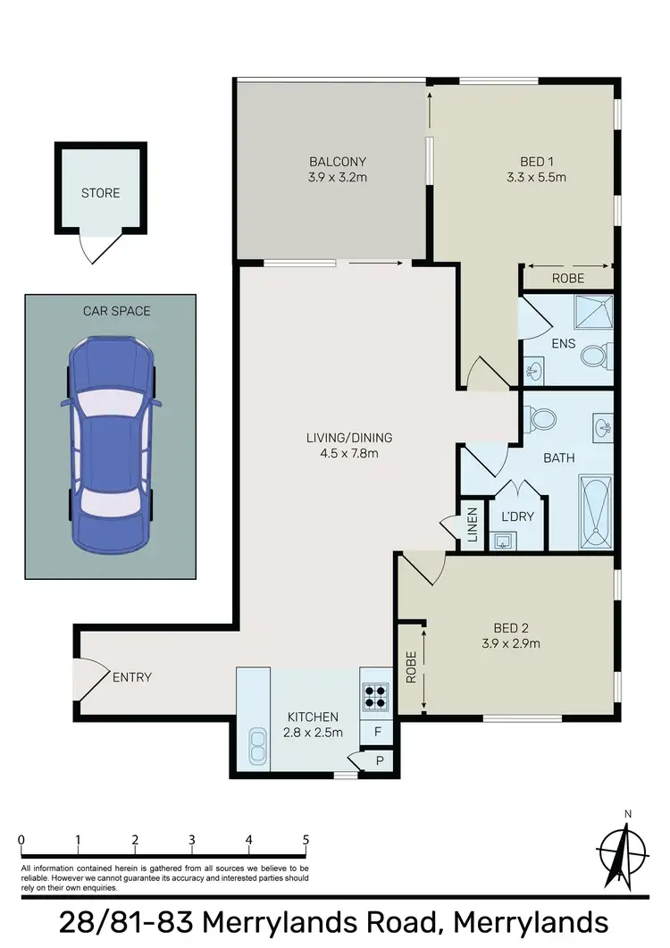 Floorplan of Homely apartment listing, 28/81-83 Merrylands Road, Merrylands NSW 2160