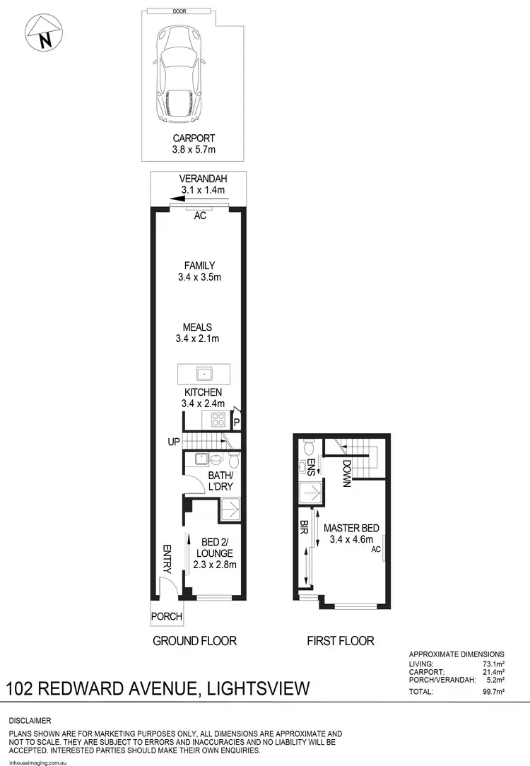 Floorplan of Homely house listing, 102 Redward Avenue, Lightsview SA 5085