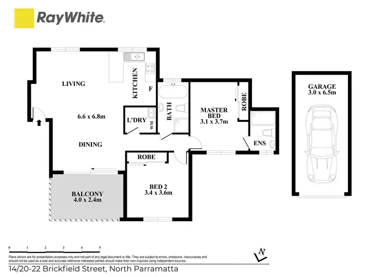 Floorplan of Homely unit listing, 14/20-22 Brickfield Street, North Parramatta NSW 2151