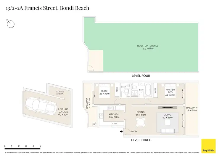 Floorplan of Homely apartment listing, 13/2-2A Francis Street, Bondi Beach NSW 2026