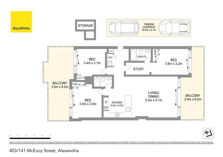 Floorplan of Homely apartment listing, 403/141 McEvoy Street, Alexandria NSW 2015