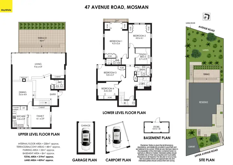 Floorplan of Homely house listing, 47 Avenue Road, Mosman NSW 2088
