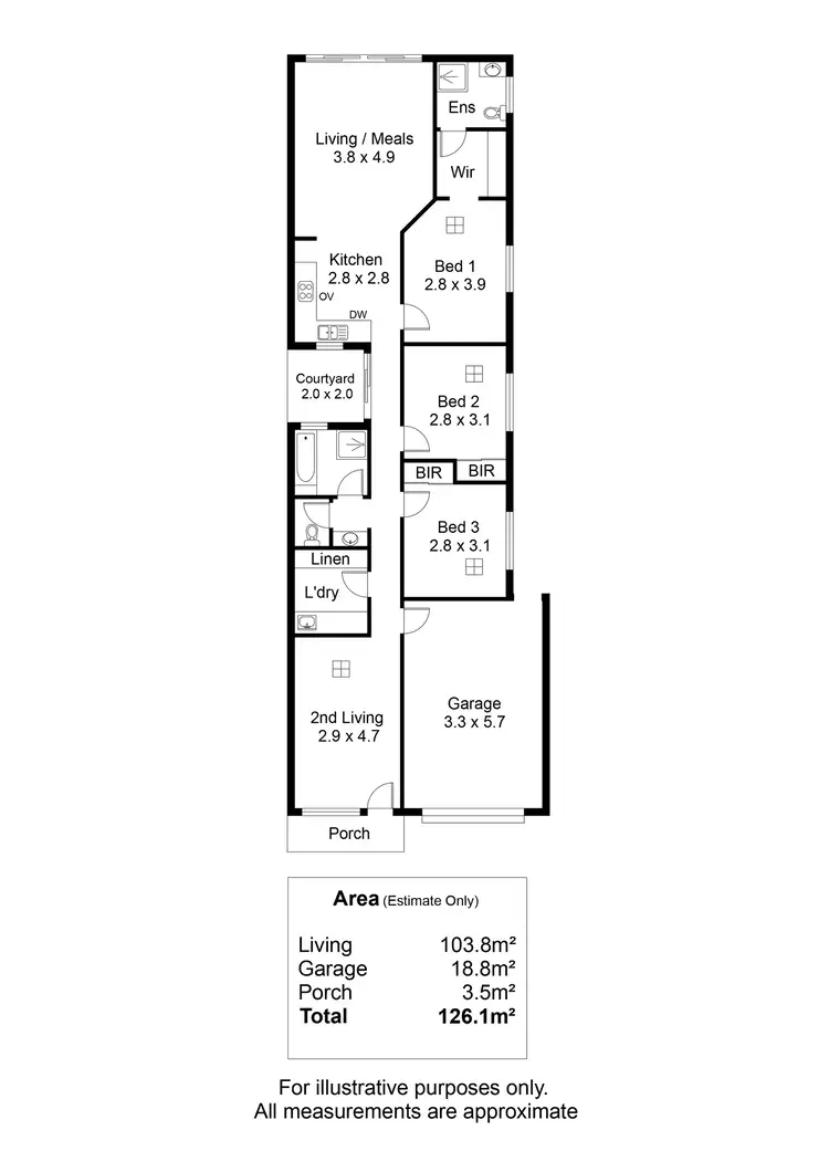 Floorplan of Homely house listing, 3/14 Whittaker Drive, Modbury SA 5092