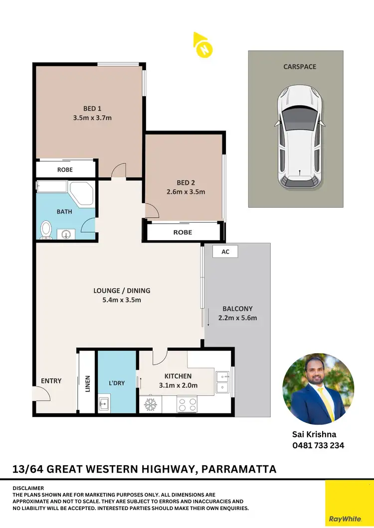 Floorplan of Homely apartment listing, 13/64-66 Great Western Highway, Parramatta NSW 2150