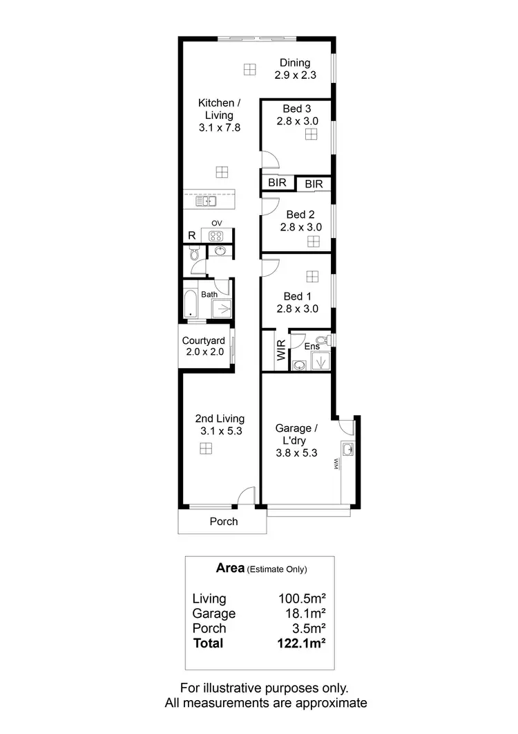 Floorplan of Homely house listing, 2/14 Whittaker Drive, Modbury SA 5092