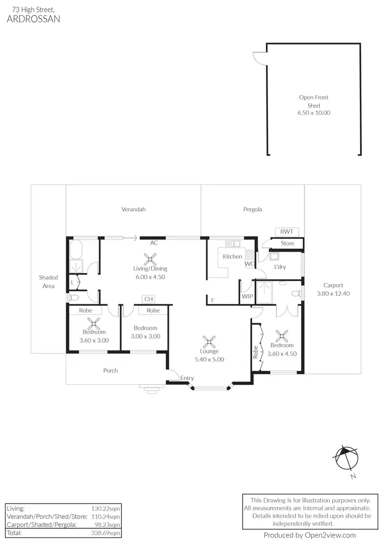 Floorplan of Homely house listing, 73 High Street, Ardrossan SA 5571