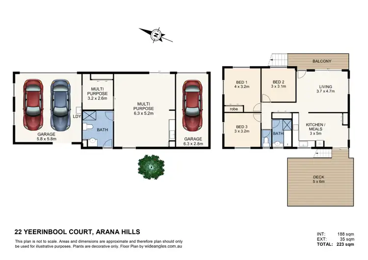 Floorplan of Homely house listing, 22 Yeerinbool Court, Arana Hills QLD 4054