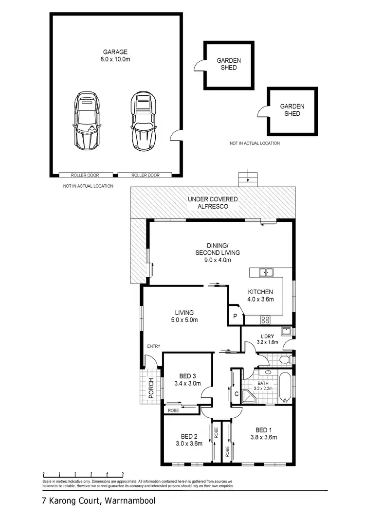 Floorplan of Homely house listing, 7 Karong Court, Warrnambool VIC 3280