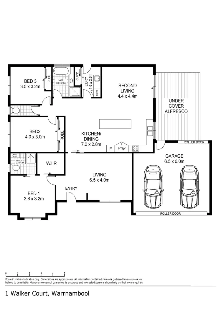 Floorplan of Homely house listing, 1 Walker Court, Warrnambool VIC 3280