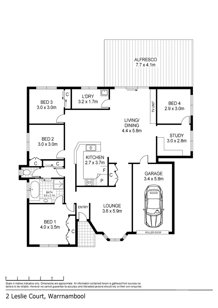 Floorplan of Homely house listing, 2 Leslie Court, Warrnambool VIC 3280