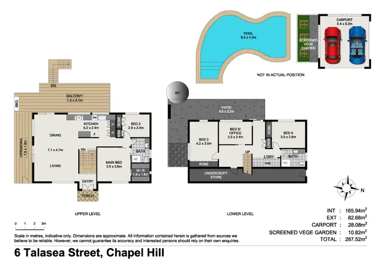 Floorplan of Homely house listing, 6 Talasea Street, Chapel Hill QLD 4069