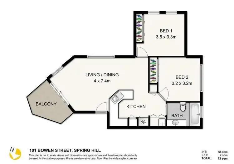 Floorplan of Homely unit listing, 58/101 Bowen Street, Spring Hill QLD 4000