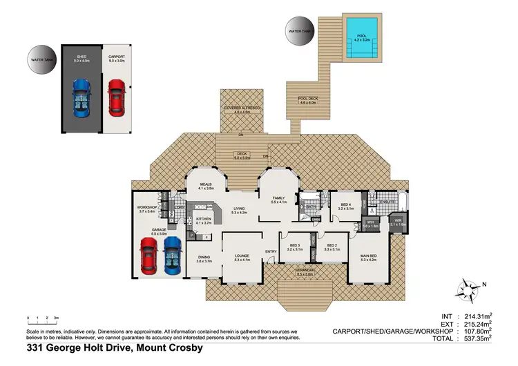 Floorplan of Homely rural property listing, 331 George Holt Drive, Mount Crosby QLD 4306