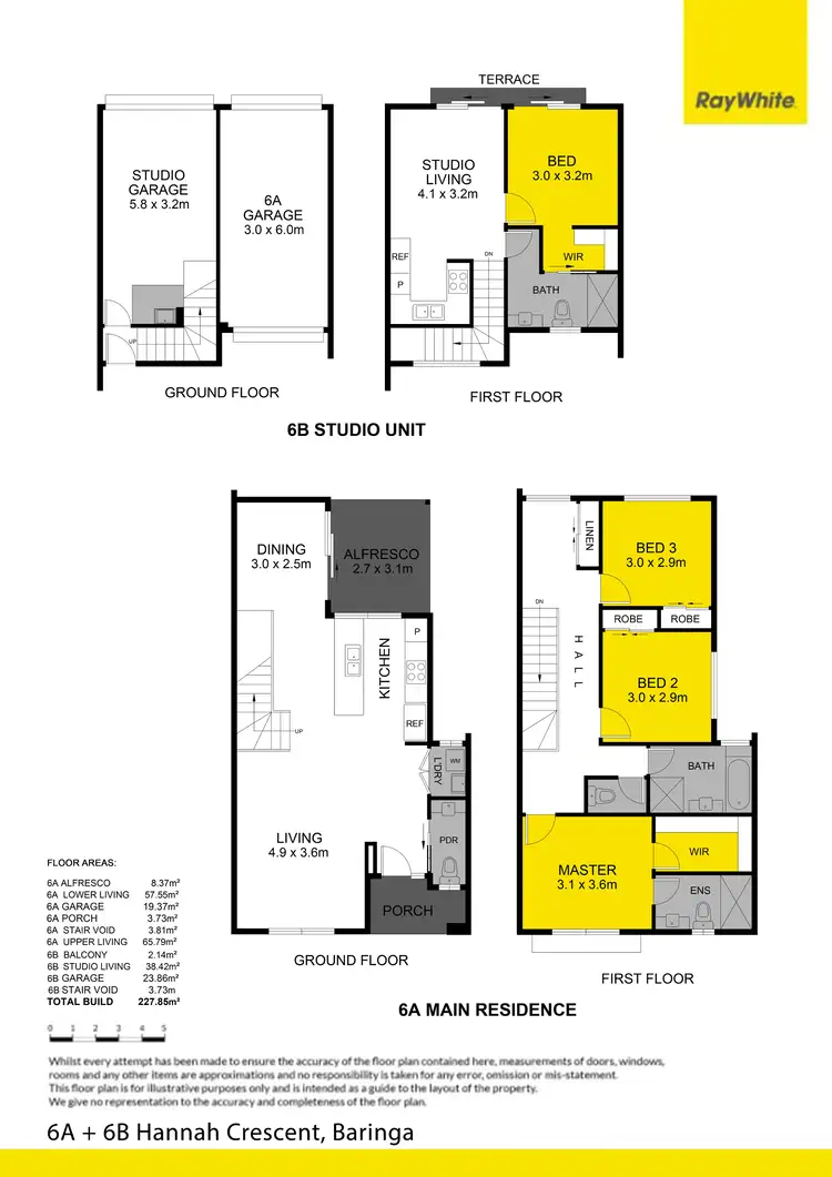 Floorplan of Homely house listing, 6A & B Hannah Crescent, Baringa QLD 4551