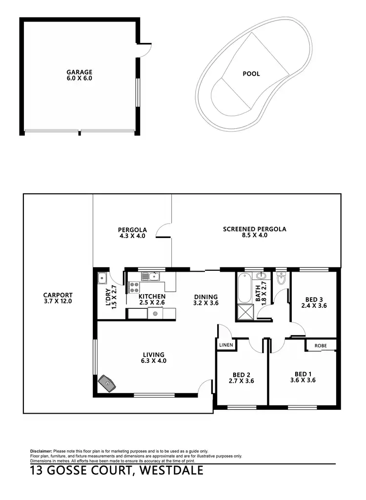 Floorplan of Homely house listing, 13 Gosse Court, Tamworth NSW 2340