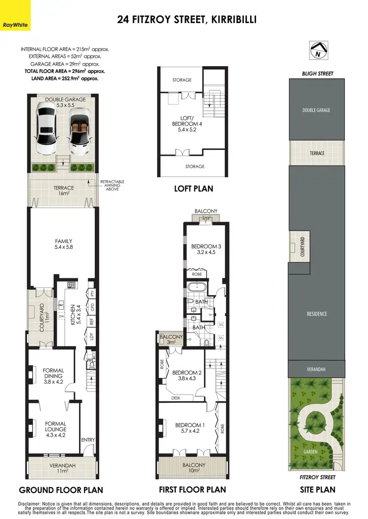 Floorplan of Homely house listing, 24 Fitzroy Street, Kirribilli NSW 2061