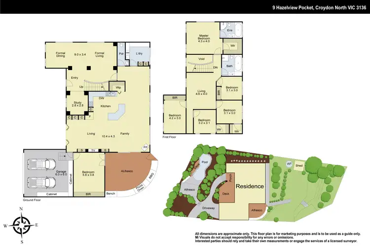 Floorplan of Homely house listing, 9 Hazelview Pocket, Croydon North VIC 3136