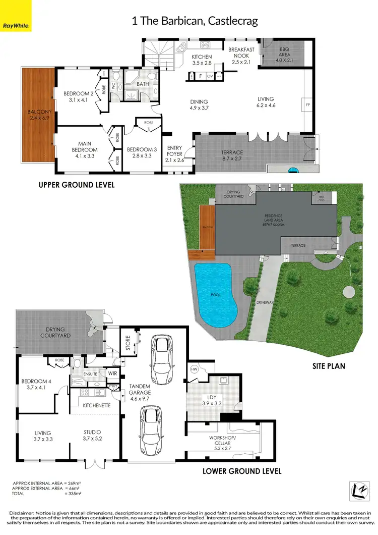 Floorplan of Homely house listing, 1 The Barbican, Castlecrag NSW 2068