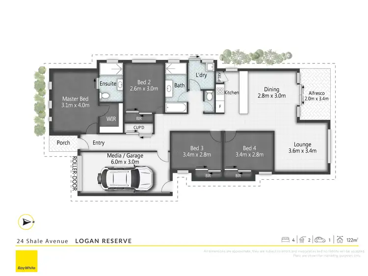 Floorplan of Homely house listing, 24 Shale Avenue, Logan Reserve QLD 4133