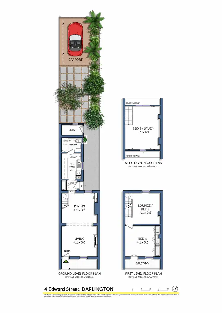 Floorplan of Homely house listing, 4 Edward Street, Darlington NSW 2008
