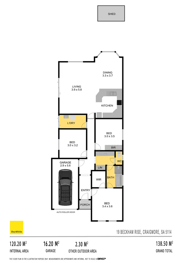 Floorplan of Homely house listing, 19 Beckham Rise, Craigmore SA 5114