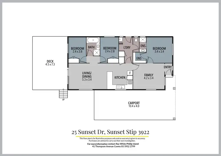 Floorplan of Homely house listing, 25 Sunset Drive, Sunset Strip VIC 3922