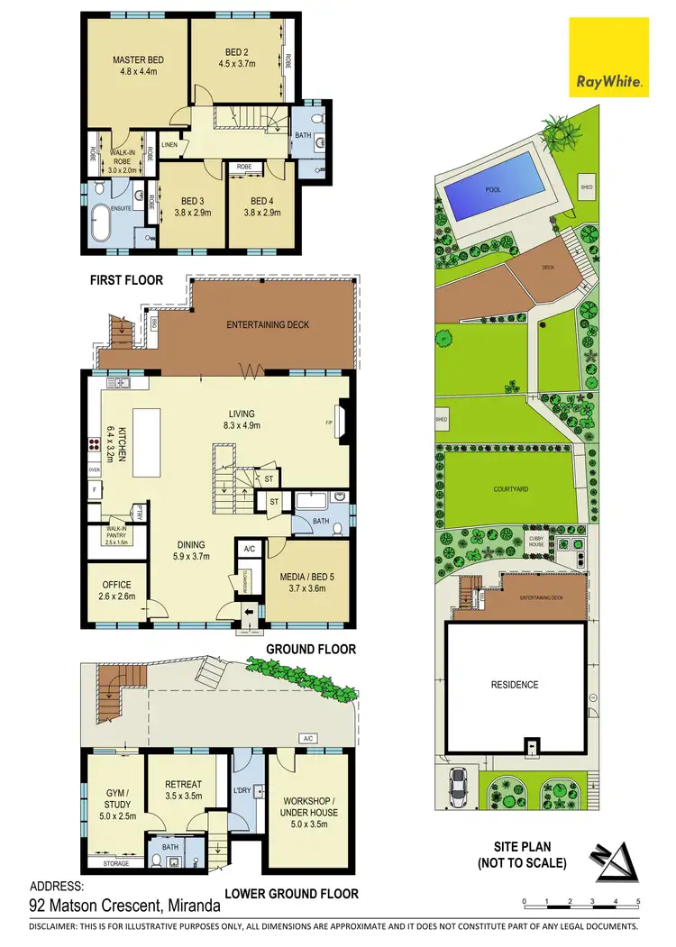 Floorplan of Homely house listing, 92 Matson Crescent, Miranda NSW 2228